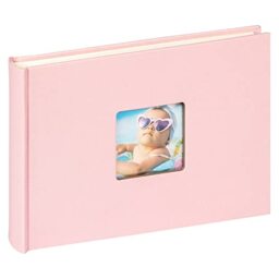 walther design Fun FA-207-BR Photo Album with Cover Cut-Out, 22 x 16 cm, Pink