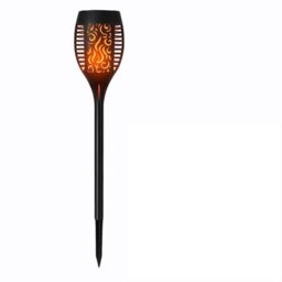Status Brisbane Outdoor Dancing Flame Solar Light / 12 Centimeter Diameter with 51 LEDs / 72 Black Plastic Stake/Rechargeable Battery Included [Energy Class A]