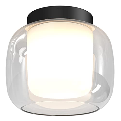 Astro Aquina Ceiling 240 Bathroom Ceiling Light - IP44 Rated - (Matt Black), LED E27/ES Lamp, Designed in Britain - 1450009-3 Years Guarantee
