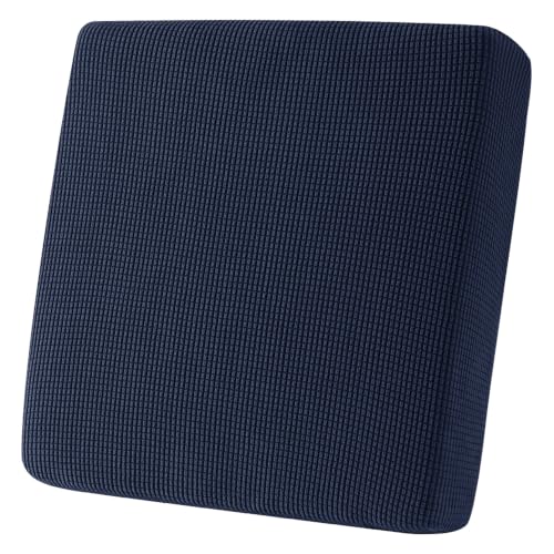 Hokway Stretch Couch Cushion Slipcovers Reversible Cushion Protector Slipcovers Sofa Cushion Protector Covers(Dark Blue, Small)