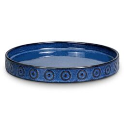 Eightpot Plant Saucer 10 Inch - Ceramic Plant Saucer for Indoors Outdoors Plant Water Catcher Tray Plant Drainage Tray Decorative Flower Pot Saucer Plant Plates Blue