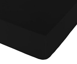 Play Basic Collection Lisa Fitted Sheet for Bed 150 Black