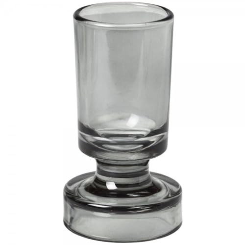 Broste Copenhagen Petra Smoke Grey Glass Vase Diameter 6.6 cm Height 10 cm