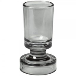 Broste Copenhagen Petra Smoke Grey Glass Vase Diameter 6.6 cm Height 10 cm