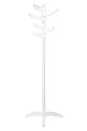 Premier Housewares White Steel ABS Coat Stand - 8 Rotating Hooks