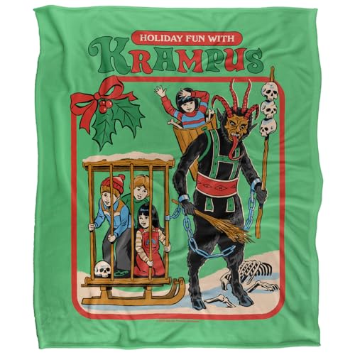 Steven Rhodes Fun With Krampus Silky Touch Super Soft Throw Blanket 152 X 127 Cm