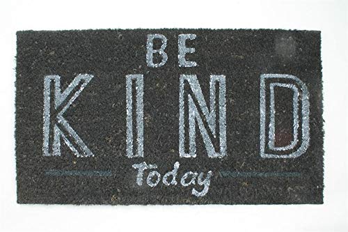 Decorative Coir Entrance Door Mat Be kind today 70 cm x 40 cm