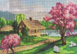 Collection D'Art Tapestry Kit Spring, 100 Percent Cotton, Multi-Colour, 38 x 25 x 0.5 cm