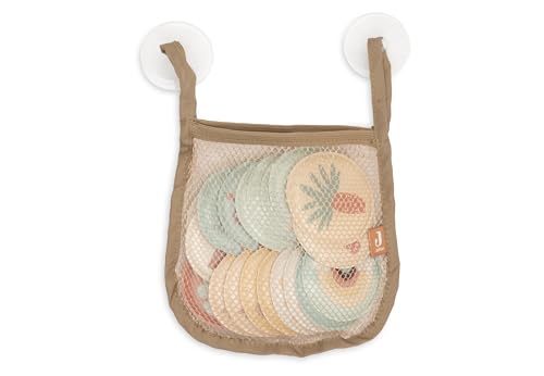 Jollein Bath Toy Memory - Kangaroots - Floating Foam Memory Cards - For Bath & Shower - Includes Storage Net with Suction Cups - Bath Toy for Babies & Toddlers
