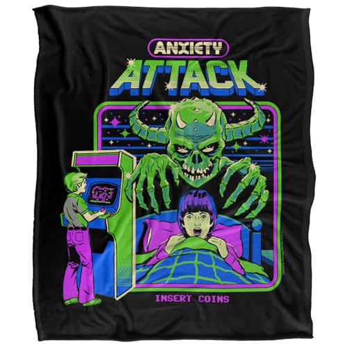 Steven Rhodes Anxiety Attack Silky Touch Super Soft Throw Blanket 152 X 127 Cm