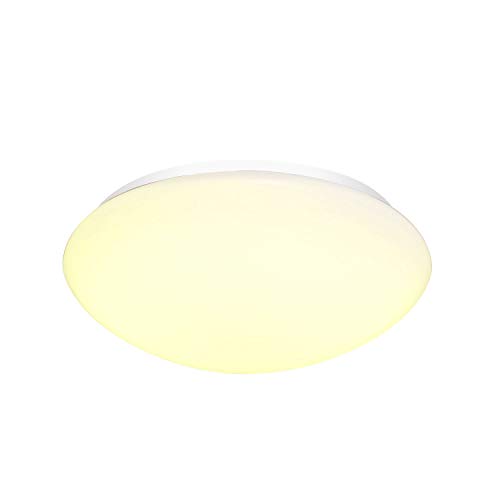 SLV Wall and Ceiling-Mounted Light Lipsy 40 Dome/Interior Ceiling and Wall Lighting, LED spot, Ceiling Spotlight / IP44 3000/4000K 18W 1800 / 2000lm White 110 Degrees