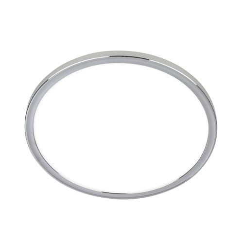 BRILONER - LED Bath Ceiling Light with indirect Light, Flat, IP54 dust and Splash-Proof, Bathroom, lamp for Kitchen, Wet Room, 42x2.8 cm, Chrome