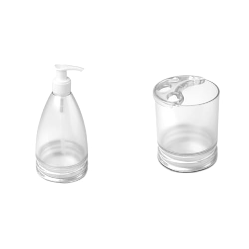 TATAY Aqua - Glac?? Soap Dispenser + Aqua - Toothbrush holder glac??