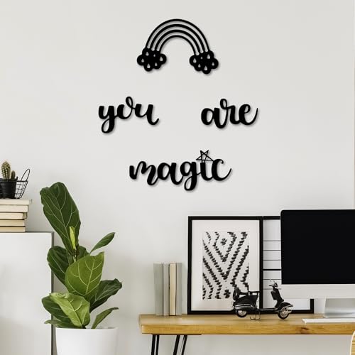 Stylish Black Decorative Metal Wall Accessory Set (4 Pieces), 100% Metal, 1.5 mm Thick, Perfect for Home Decor & Modern Interiors, Lightweight and Durable