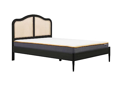 Birlea Furniture Leonie Double Rattan Bed Black