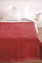 Woolmark Volta Wool Blanket, 180 cm x 240 cm, Rosewood
