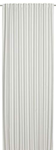 Elbersdrucke Midnight 00 Curtain with Concealed Loops Loop Tape Curtain White Blackout Heat Insulating Energy Saving 255 x 140 cm Blackout Curtain for Living Room Bedroom Hallway 199586