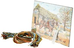Collection D'Art Tapestry Kit Shire horse, 100 Percent Cotton, Multi-Colour, 38 x 25 x 0.5 cm