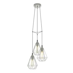 Eglo Cluster Pendant Lighting Tarbes, 3-Light Hanging lamp for Dining Table