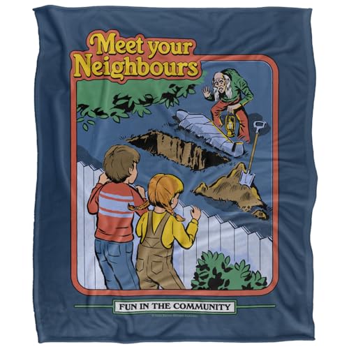 Steven Rhodes Meet Your Neighbours Silky Touch Super Soft Throw Blanket 152 X 127 Cm