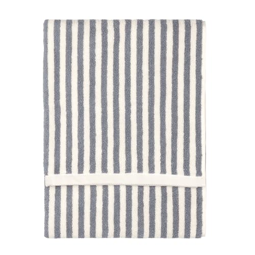 Yard Hebden Hand Towel – Ultra Soft 100% Cotton Terry Striped Luxury Bathroom Towel (Grey – 50x100cm)