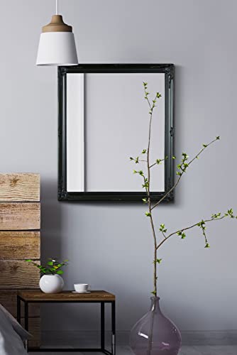 Mirror Large Black Ornate Shabby Chic Design Big Wall 28INCH X 24INCH, 71x61