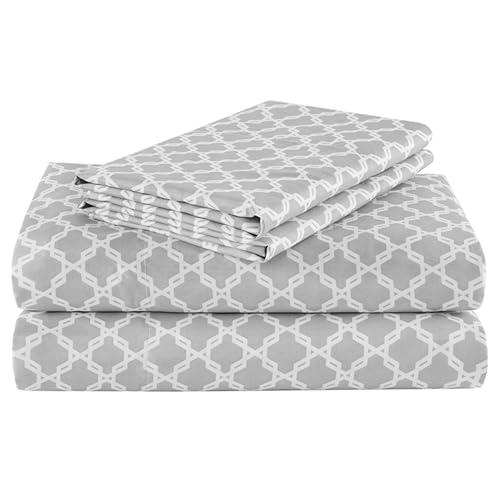 "Comfort Spaces Coolmax Moisture Wicking Sheet Set Soft, Fade Resistant, All Elastic Deep Pocket Fits Up to 16"" Mattress - Warm Weather Cooling Sheets for Night Sweats, Twin, Charcoal, 3 Piece"
