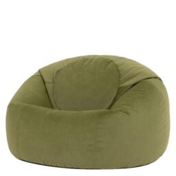 icon Kingston Velvet Bean Bag with Filling Included, Green