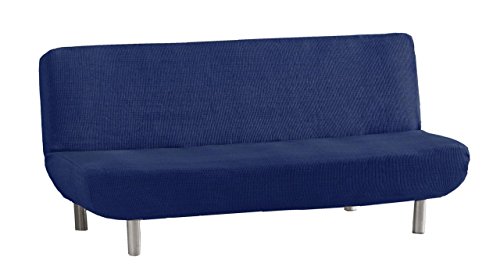 Eysa Aquiles Elastic Clic Clac Sofa Cover 3-Seats, Polyester-Cotton, Blue, 37 x 29 x 9 cm