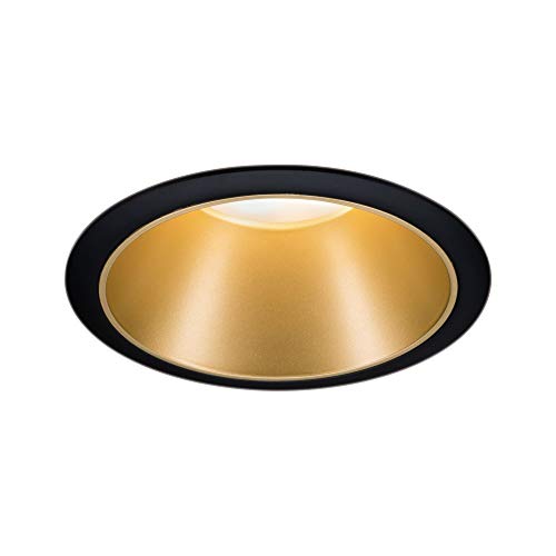 Paulmann EBL Cole Round Rigid Max 1 x 10 W GU10 230 V S, Matte Black/Gold.