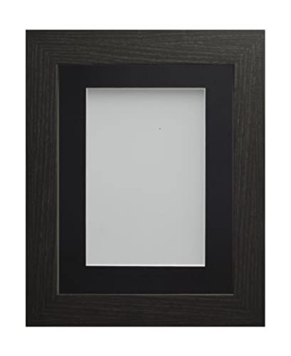 Frame Company Watson Black Picture Photo Frame fitted with Perspex, 20x16 inch with Black Mount for image size A3