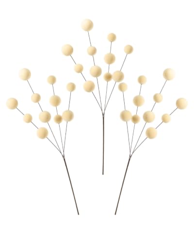 WeRChristmas Latte Velvet Bauble Christmas Tree Pick, 70cm