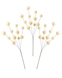 WeRChristmas Latte Velvet Bauble Christmas Tree Pick, 70cm