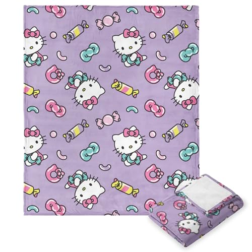 "Northwest Hello Kitty Silk Touch Throw Blanket, 46"" x 60"", Candy Cute"