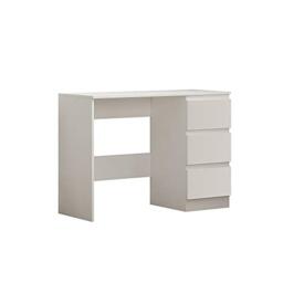 FWStyle Modern 3 Drawer Dressing Table, Matt White