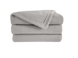 Poyet Motte Polex Fleece Blanket Polyester Steel, polyester, steel, 220x180 cm