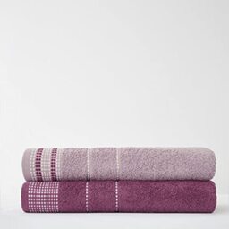 GC GAVENO CAVAILIA 2 Piece 100% Cotton Dalby Bath Sheet Set, Ultra Soft Absorbent Luxury 550 GSM Bathroom Towel, Pink