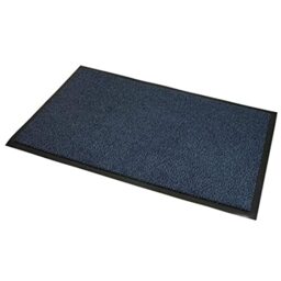 JVL Blue Black Heavy Duty Barrier Door Floor Mat 80 x 120 cm