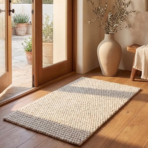 Safavieh Natural Fiber Rug for Living Room, Dining Room, Bedroom - Natural Fiber Collection, Short Pile, in Ivory, 60 x 110 cm