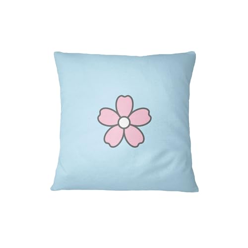 Bona Basics, Decorative Cushion Cover, Decorative Cushion Cover, Home Decoration, for Sofa, Cafe, Size: 60 x 60 cm, Colour: Light Blue
