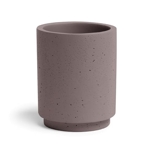 M??ve Toothbrush Holder, Grey, 7.5 x 7.5 x 9.5 cm