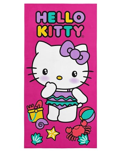"Northwest Hello Kitty Microfiber Beach Towel, 30"" x 60"", Hello Beach"