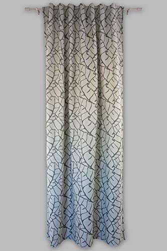 Verdi Jaqcuard Cleo Tab-Top Curtain 140 x 245 cm Grey