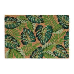 Relaxdays Coconut Doormat, 60% 40% Plastic, Brown/Green, 1.5 x 60 x 40 cm