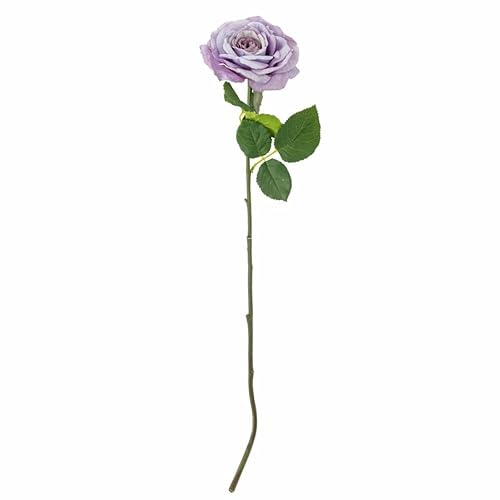 Bloomingville Rose Artificial Flower Purple - Decorative Flower 66 x 23 cm Made of Artificial Materials, Elegant and Easy to Clean for Stylish Vases, 82061524