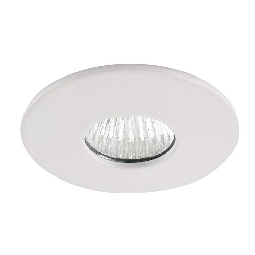 National Lighting LALO Indoor Miniature LED Lights - Mini Recessed Ceiling Downlights - Matt White Finish Cool White 4000K LED Spotlights - Micro Ceiling Lights - IP44 Waterproof Ceiling Lights