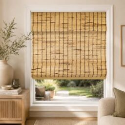 "CHICOLOGY Bamboo Blinds, Bamboo Shades, Roman Shades for Windows, Roman Window Shades, Window Shades for Home, Bamboo Shades for Patio, Blinds & Shades, Window Shade, Tortoise, 27""W X 64""H"