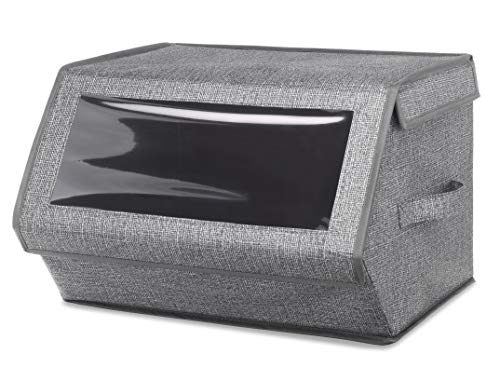 Whitmor Stackable Window Box, Crosshatch Gray