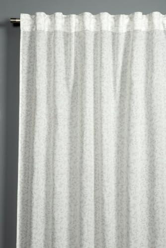 Gardinia Zen Silence Blackout Curtain with Integrated Tape White Rice Grains 135 x 245 cm