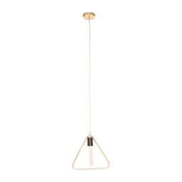 Premier Housewares Chandelier/Ceiling Light Gold Triangle Shaped Pendant Lights For Ceiling/Hallway/Living Room Robust Metal Hanging Lighting For Halls/Bedroom 5 x 150 x 30